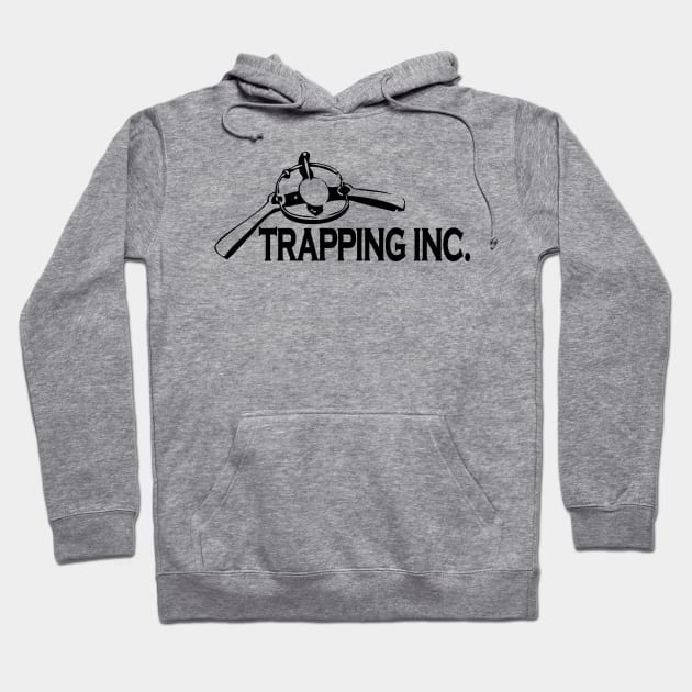 Trapping Inc Logo Black Hoodie by Trapping Inc TV